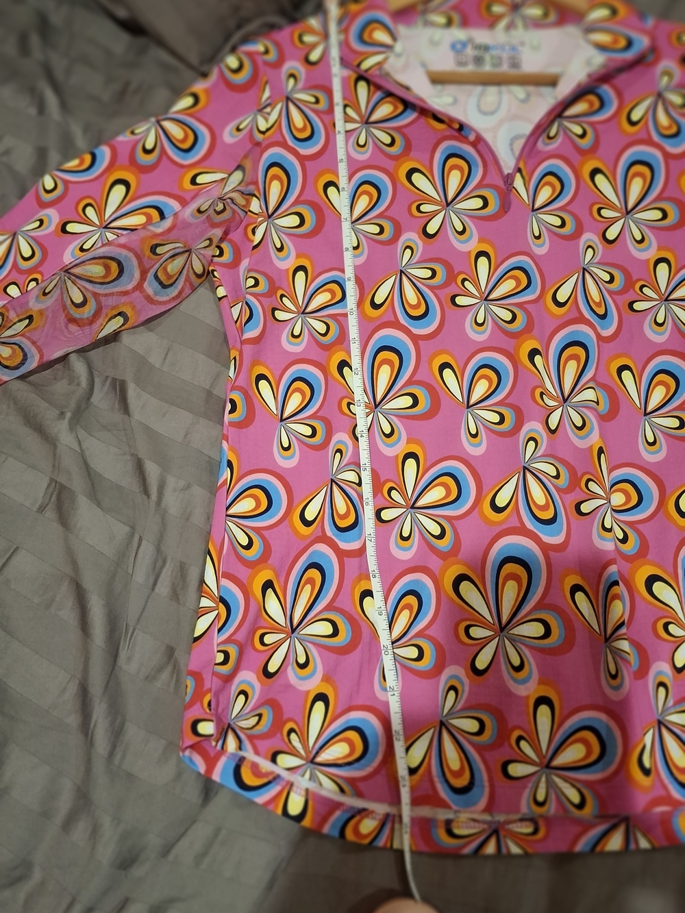 IBKUL Pink Athletic Wear Long Sleeve Polo Golf Tennis Leisure - Picture 11 of 12